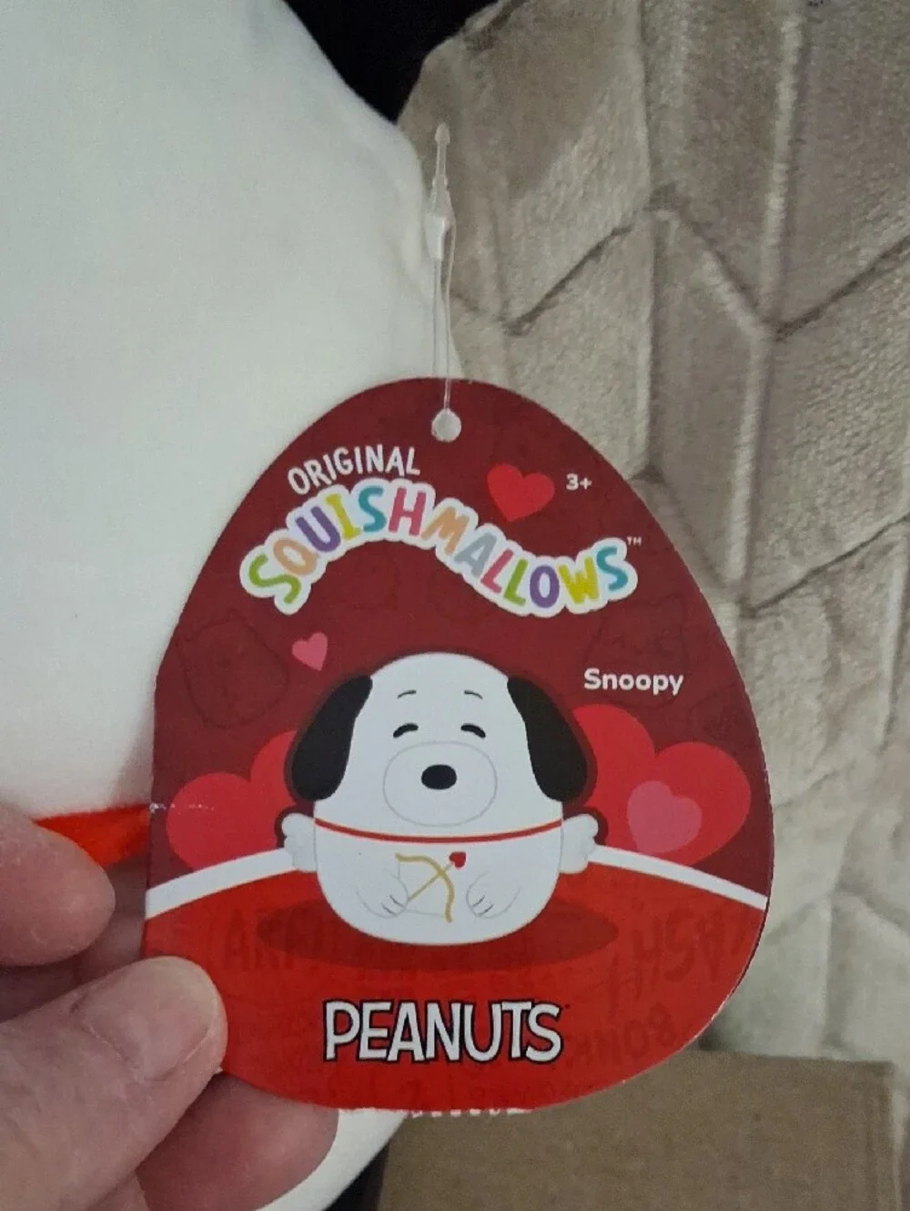 Squishmallows Peanuts Cupid Snoopy.